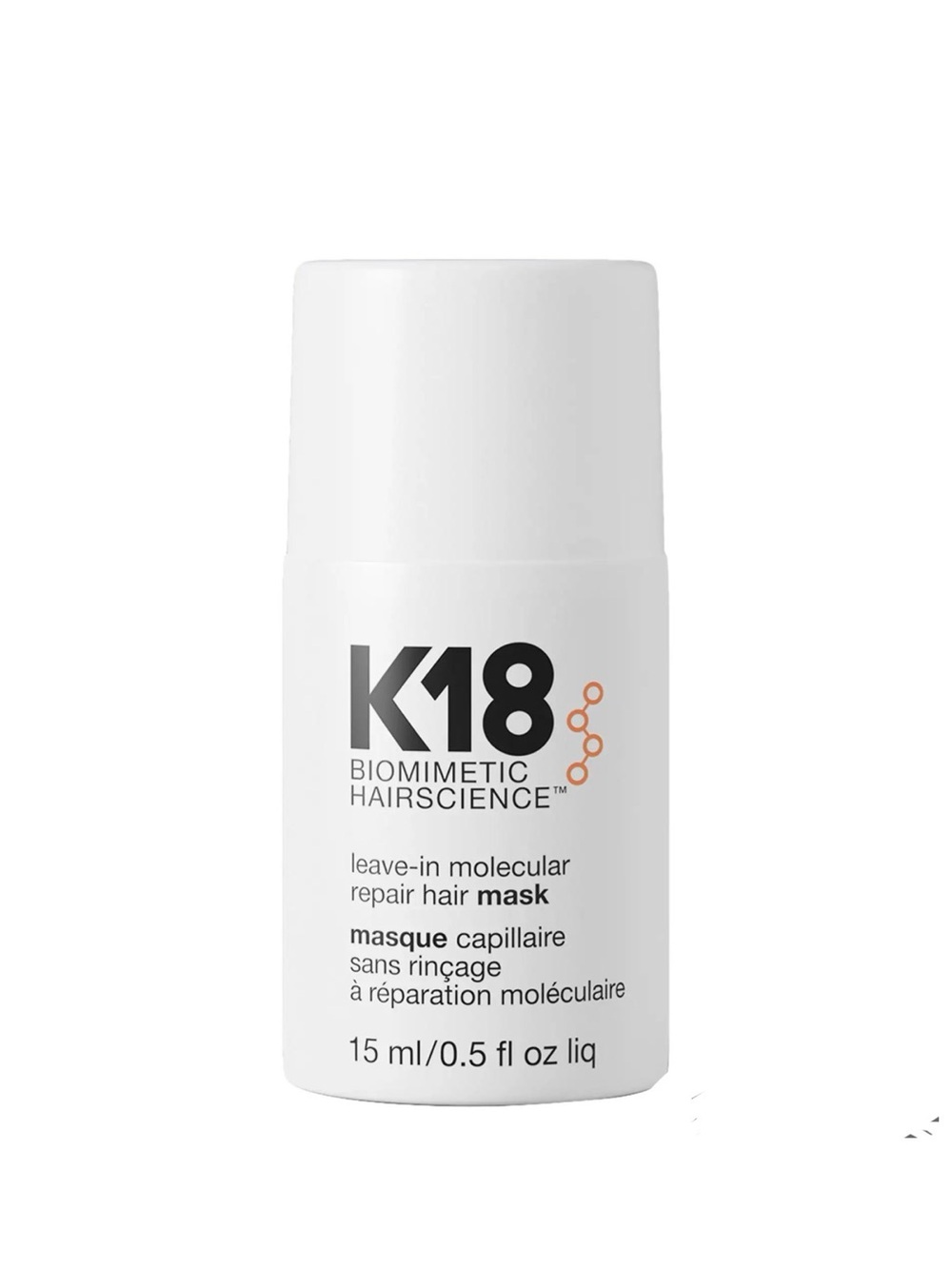K18 Biomimetic Hairscience Leave-In Molecular Repair Hair Mask - White